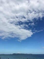 clouds over the sea