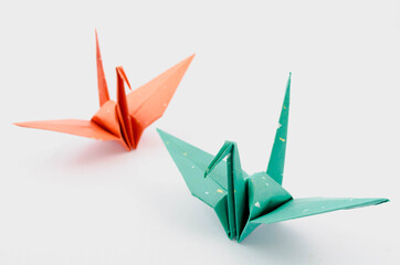 Naklejka premium 折り鶴