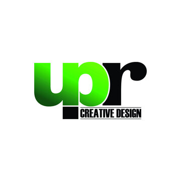 Letter UPR monogram logo design vector