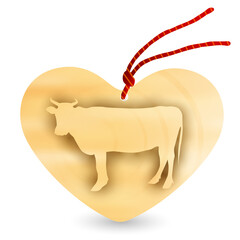 丑　年賀状　干支　アイコン