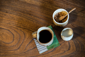 crystal sugar　coffee　ザラメ　コーヒー