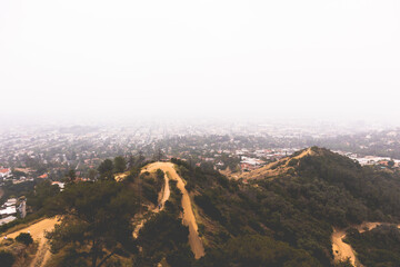Naklejka premium Hazy LA Hills