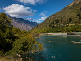 The Kawarau River as viewed from the Twin Rivers Track, Queenstown, South Island, New Zealand