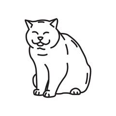 Simple modern cat logo & icon for veterinary and pet shop business company