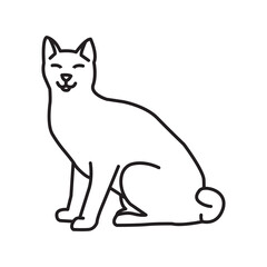 Simple modern cat logo & icon for veterinary and pet shop business company
