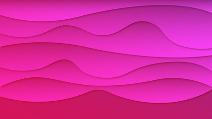 Abstract full-frame curved pink tone isolated on background.