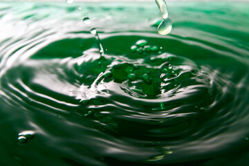 Green water background