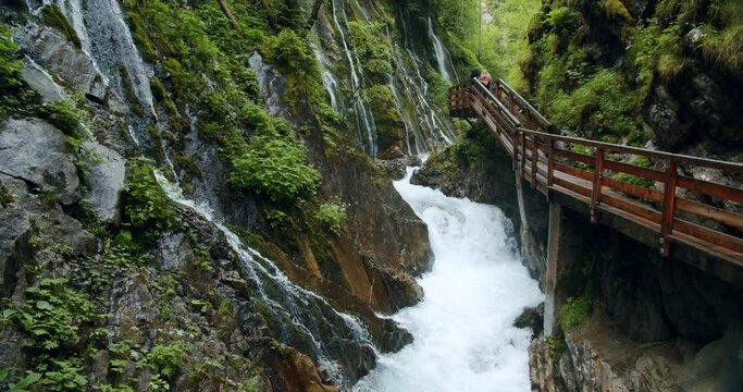 Wimbachklamm gorge in Southern Bavaria, Germany