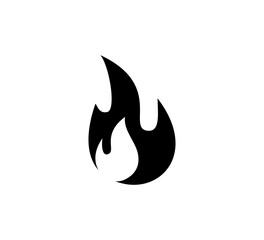 Fire icon vector flat style illustration