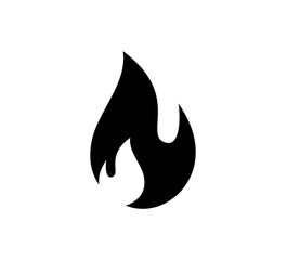 Fire icon vector flat style illustration
