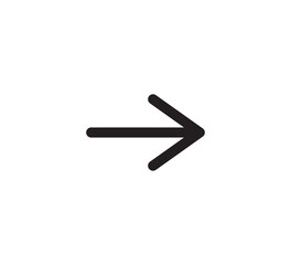 Arrow icon vector logo design template flat style