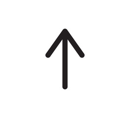 Arrow icon vector logo design template flat style