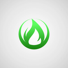 Obraz premium Flame logo set. Fire icon, oil and gas industry symbol isolated on white background. 