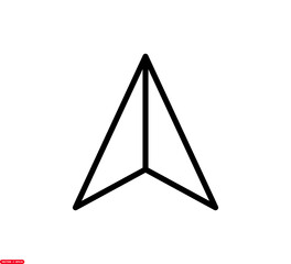 Compass icon vector logo design template