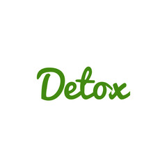 Fototapeta premium ''Detox'' green sign vector