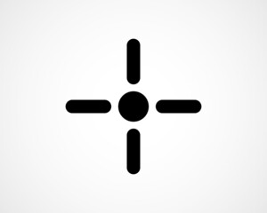 target icon cursor dot vector eps