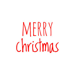 ''Merry christmas'' red vector