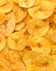 Banana chips background