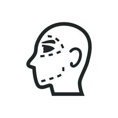 Facial plastic surgery icon