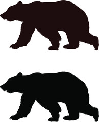 silhouette of a bear