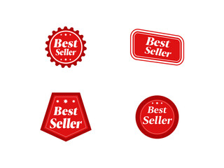 Best Seller Sign Symbol label or sticker badge flat vector icon