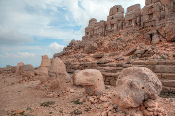 Heads of the statues on Mount Nemrut 
 - Adiyaman,Turkey 