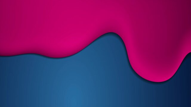 Blue and purple abstract liquid waves corporate motion background