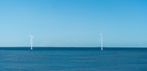 Fototapeta premium Wind turbine at sea