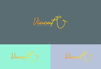 Flat mandala vintage simple logo design