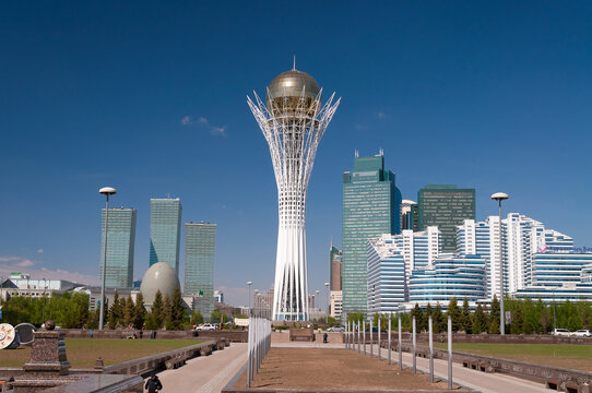 Bayterek is a monument in Astana. Kazakhstan