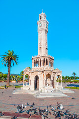 Izmir clock tower. The famous clock tower became the symbol of Izmir