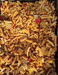 Background of fried foods