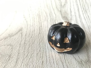 黒いジャックオランタン、ハロウィンイメージ