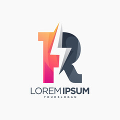 bolt r logo mark energy