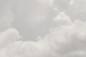 Background of dark and gray clouds in the sky before rain.	