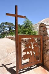 Entrance to Cedars of God Forest Preserve, Lebanon
