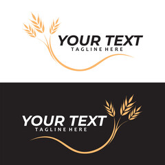 grain wheat logo icon vector isolated