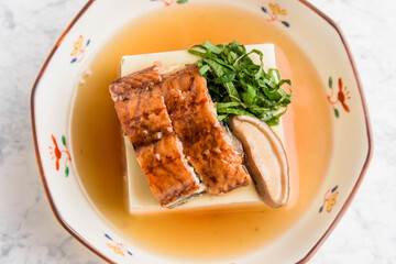 うなぎ豆腐の餡かけ