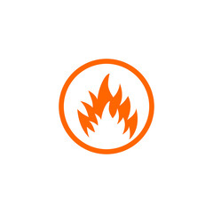 fire flames icon vector symbol illustrations isolated white background