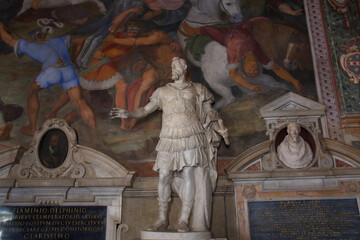 Statues and art at rome italy
