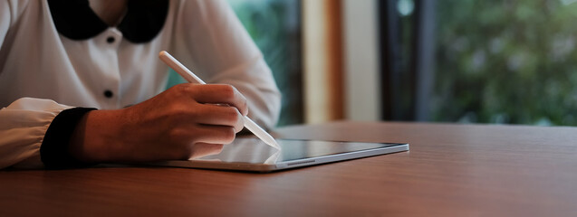 Business working in office with documents and laptop people Consulting and business planning.