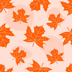 Autumn background with leaves.