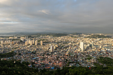Fototapeta premium mokpo city sunset view