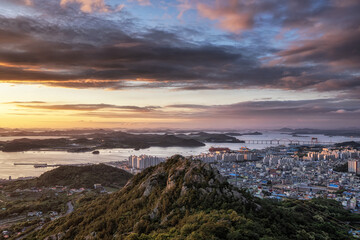 Yudalsan mountain sunset