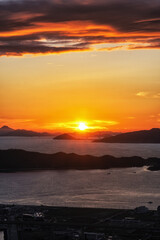mokpo sunset ocean view