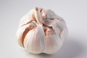 Fototapeta na wymiar close up. Garlic on a white background