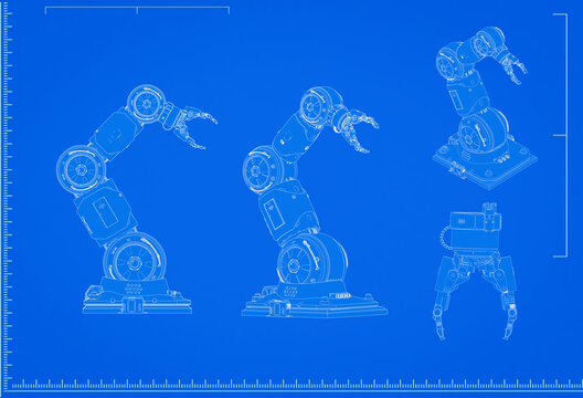 Robotic Arm Blueprint Images Browse 2,352 Stock Vectors, and | Adobe Stock
