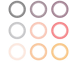 set of vintage paper labels isolated