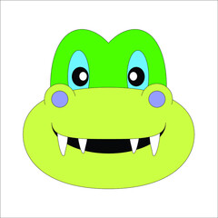 animals face drawing in cartoon vector