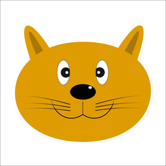 animals face drawing in cartoon vector